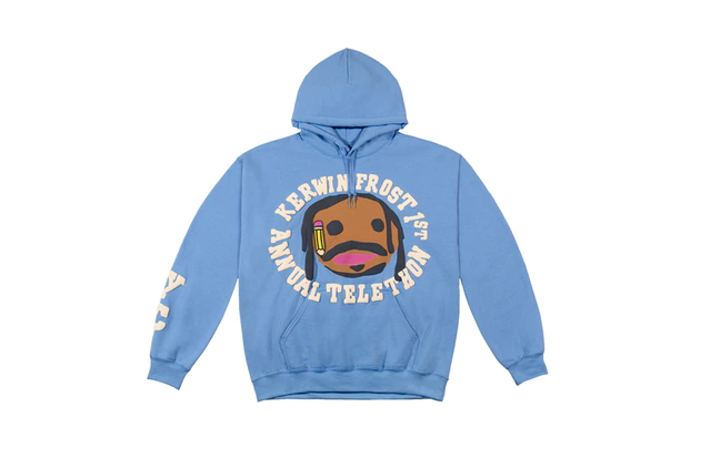 Front view of CPFM Kerwin Frost Telethon Hoodie