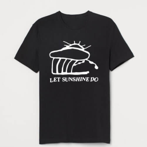 Front view of CPFM Let Sunshine Do Tee with graphic print
