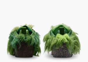 Back view of Nike CPFM Flea 1 Cactus Plant Flea Market Grinch sneaker.