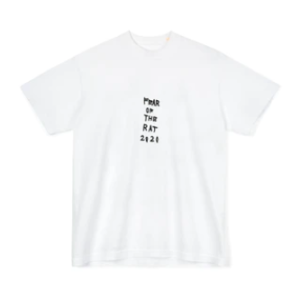 Front view of CPFM Fear of The Rat T-Shirt