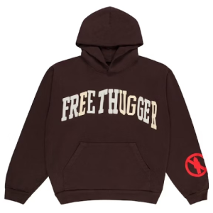 CPFM Free Thugger Hoodie Brown Front View