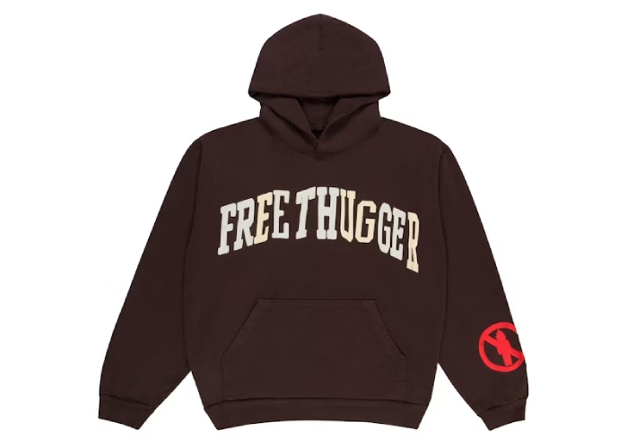 CPFM Free Thugger Hoodie Brown Front View