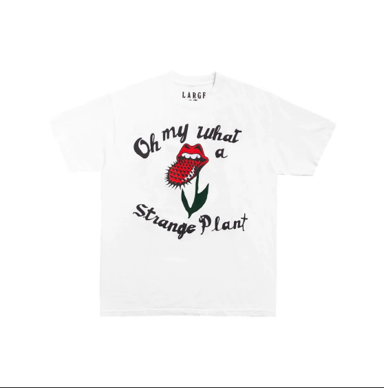 Front view of CPFM Rolling Stones Strange Plant T-Shirt