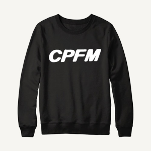 CPFM Text Sweatshirt front view