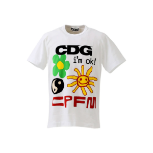 Front view of CPFM x CDG I’m Okay tee T-Shirt