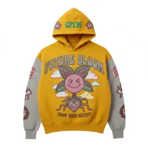 CPFM Future Bloom Hoodie back view with complementary artwork