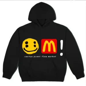 CPFM McDonald’s Icons Hoodie front view with puff-print graphics