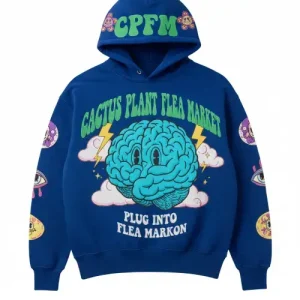 CPFM Mind over Matter Hoodie front view with bold graphic design
