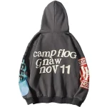 CPFM X Lucky Me I See Ghost Hoodie Dark Grey back view