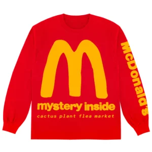 CPFM X McDonald’s Drive-Thru Long Sleeve front view with bold graphic print