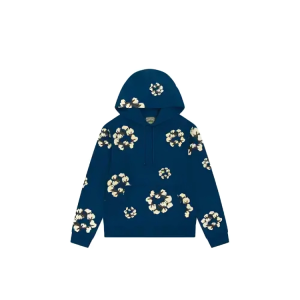 Denim Tears x CPFM Cactus Tears Wreath Hoodie Navy