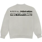 CPFM X Buddy! and Friends Crewneck back view with graphic text