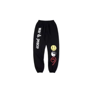 War & Peace CPFM Sweatpants front view with graphic print