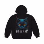 CPFM X Got Kat Food Hoodie back view with large playful graphic