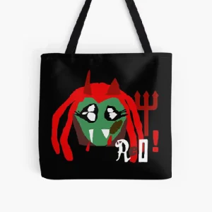 Front view of CPFM X Playboi Carti 4 WLR KING VAMP Tote Bag with bold King Vamp graphic