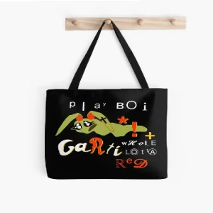 CPFM X Playboi Carti 4 WLR M3TAMORPHOSIS Tote Bag front side with bold graphic print