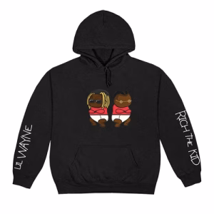 CPFM X TRUST FUND BABIES Hoodie front view with bold graphic print