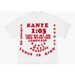 CPFM x Kanye West for JIK III T-Shirt White front view with bold graphic print