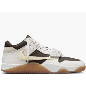 Front view of CPFM x Nike Air Jordan Jumpman Jack TR Travis Scott Sail sneaker