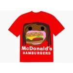 CPFM x Travis Scott 4 CJ Burger Mouth T-Shirt Red front view