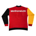 Back view of CPFM x Travis Scott 4 CJ Cardigan Multi with oversized graphic design