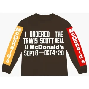 CPFM x Travis Scott 4 CJ Souvenir L/S T-Shirt Brown front view