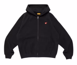 CPXM X Human Made Classic Zip up Sweat Hoodie front view with zip closure and chest branding