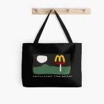 Cactus Plant Flea Market Merch Tote Bag front view with bold graphic logo